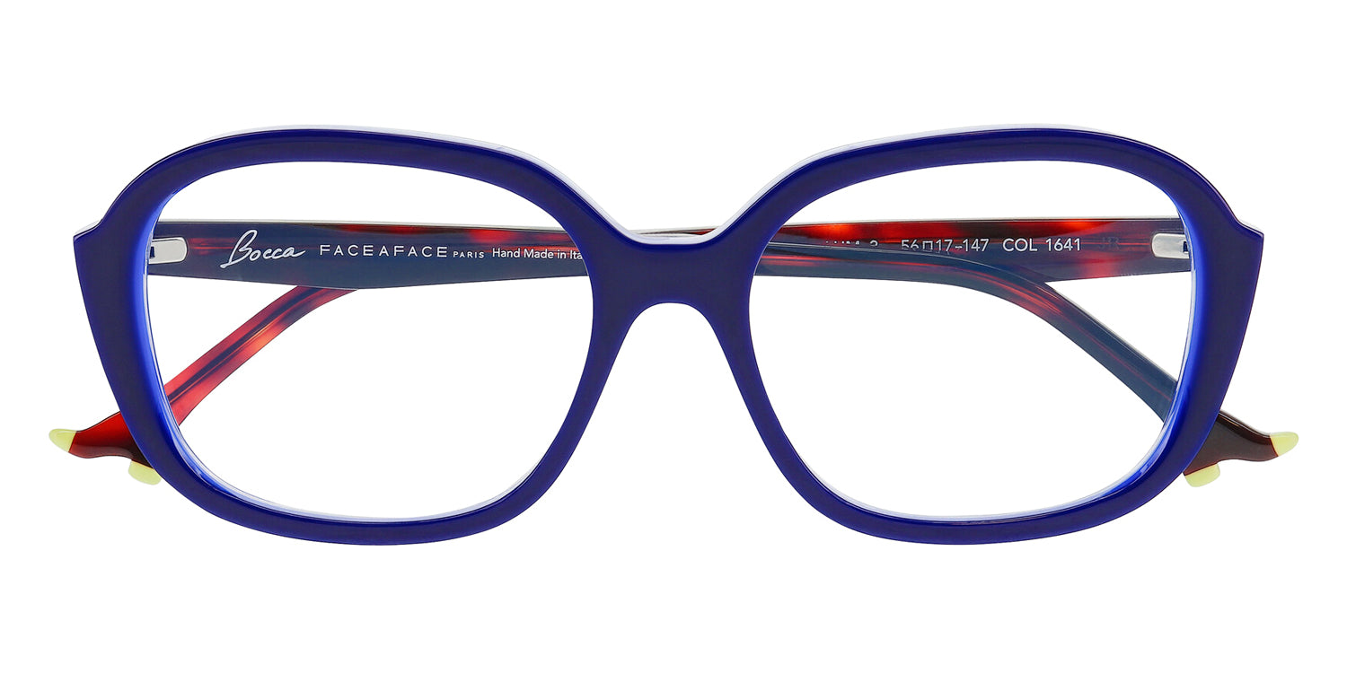 Face A Face® BOCCA PLUM 3 FAF BOCCA PLUM 3 1641 56 - Blue Marine Flash 64Th (1641) Eyeglasses