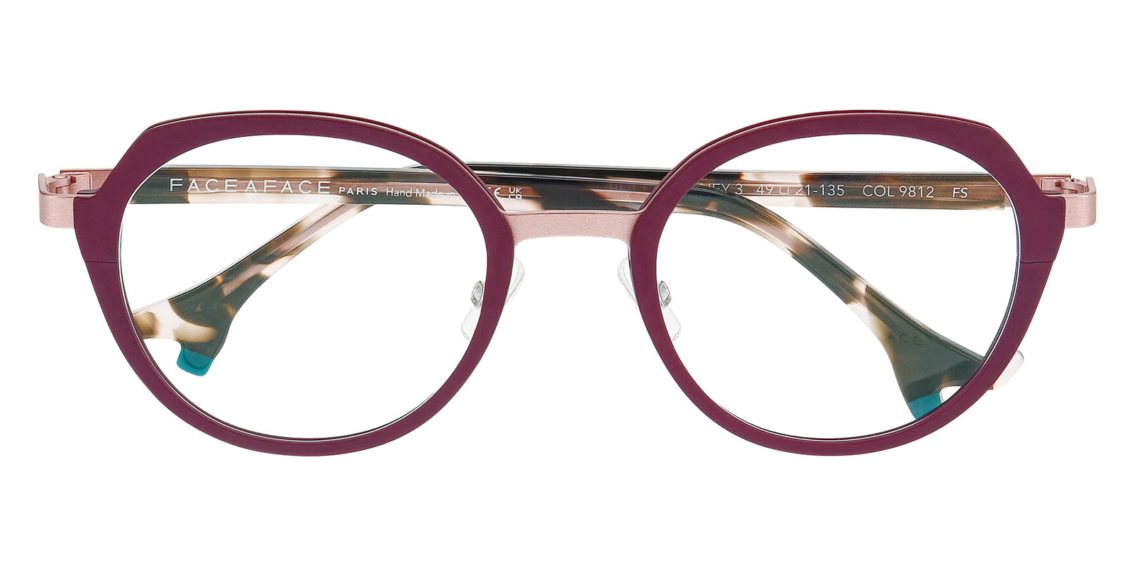 Face a Face® BOCCA SYDNEY 3 FAF BOCCA SYDNEY 3 9812 49 - Antique Rose Eyeglasses