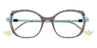 Face A Face® BOCCA TWEET 1 FAF BOCCA TWEET 1 4321 51 - Transparent Striped Amber (4321) Eyeglasses