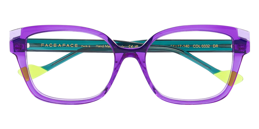 Face A Face® CHROMA 2 FAF CHROMA 2 0332 54 - Transparent Amethyst (332) Eyeglasses