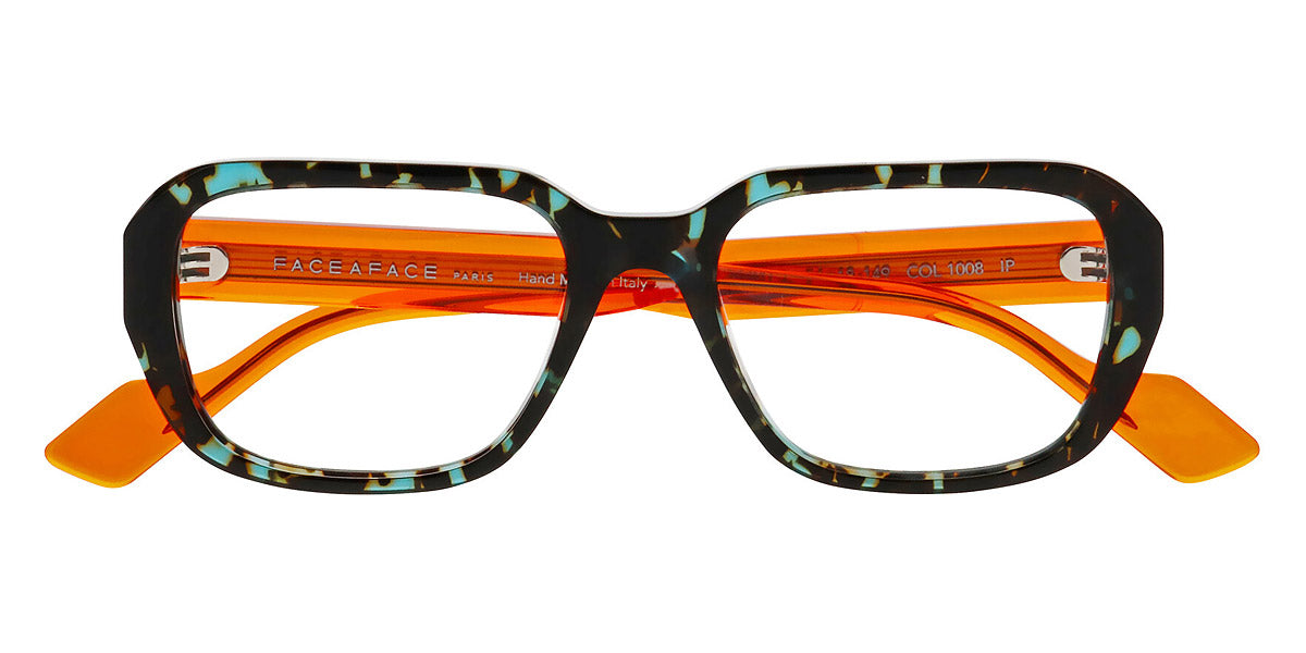 Face A Face® CLINT 1 FAF CLINT 1 1008 54 - Transparent Granite Tortoise (1008) Eyeglasses
