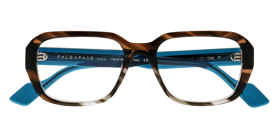 Face A Face® CLINT 1 FAF CLINT 1 1266 54 - Wind Gray on Crystal (1266) Eyeglasses