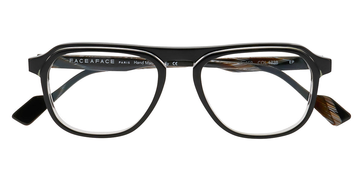 Face A Face® CLOUD 1 FAF CLOUD 1 1738 53 - Black/Crystal (1738) Eyeglasses