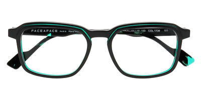 Face A Face® CLOUD 2 FAF CLOUD 2 1739 55 - Black/Transparent Green (1739) Eyeglasses