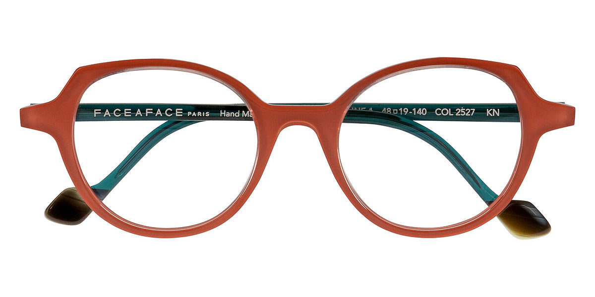 Face A Face® DJUNE 1 FAF DJUNE 1 2527 48 - Opaque Petrol Blue/Pink Blush (2527) Eyeglasses