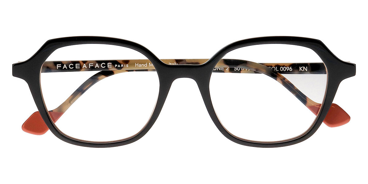 Face A Face® DJUNE 2 FAF DJUNE 2 0096 50 - Transparent Dark Gray/Pink Nude Opaque (0096) Eyeglasses