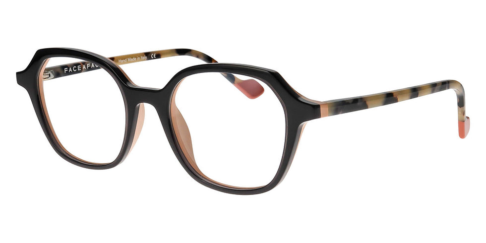 Face A Face® DJUNE 2 FAF DJUNE 2 0096 50 - Transparent Dark Gray/Pink Nude Opaque (0096) Eyeglasses