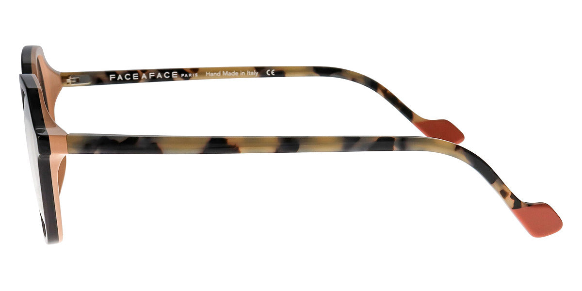 Face A Face® DJUNE 2 FAF DJUNE 2 0096 50 - Transparent Dark Gray/Pink Nude Opaque (0096) Eyeglasses