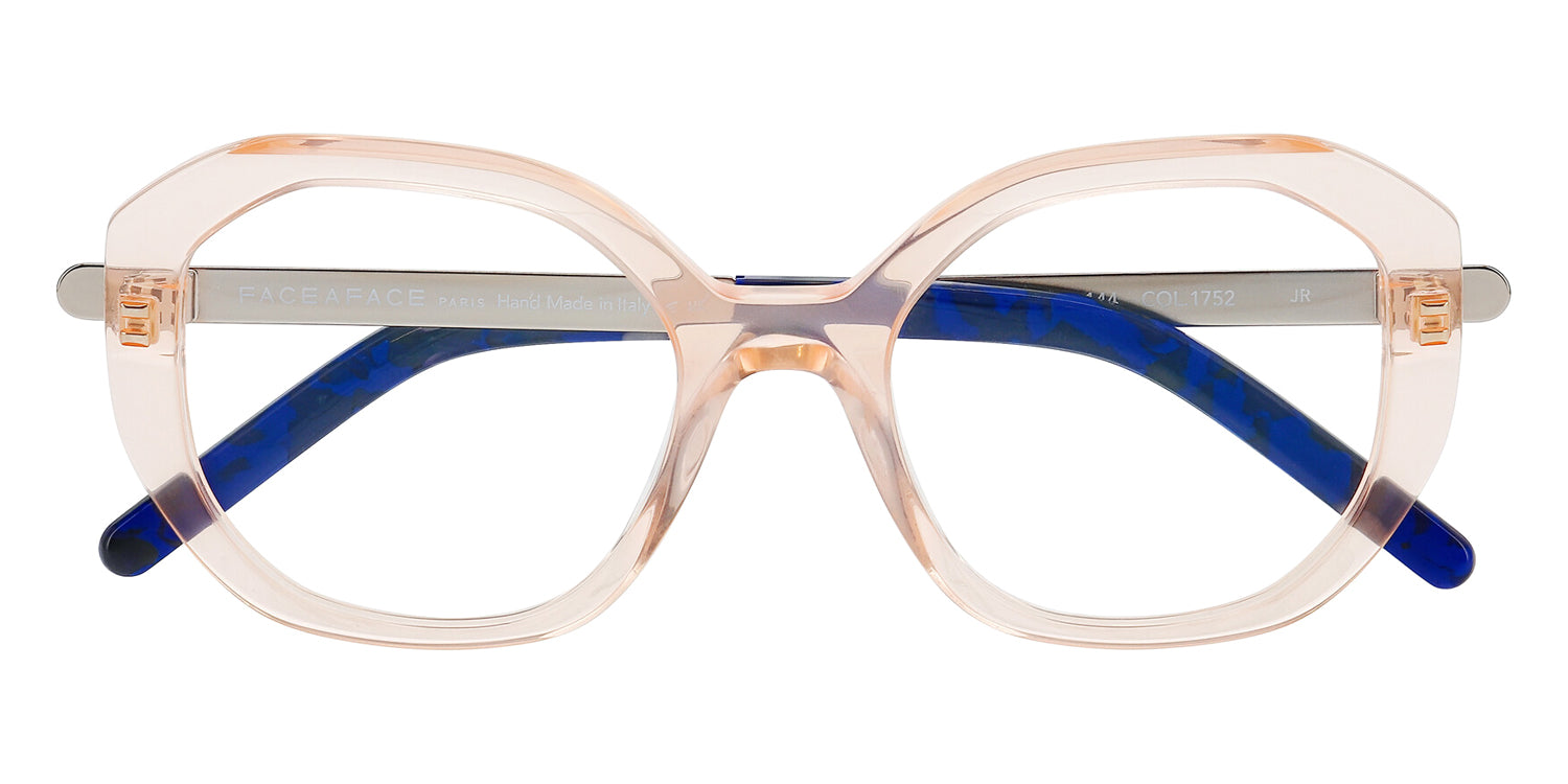 Face A Face® DUNES 1 FAF DUNES 1 1752 52 - Transparent Peach Fuzz (1752) Eyeglasses
