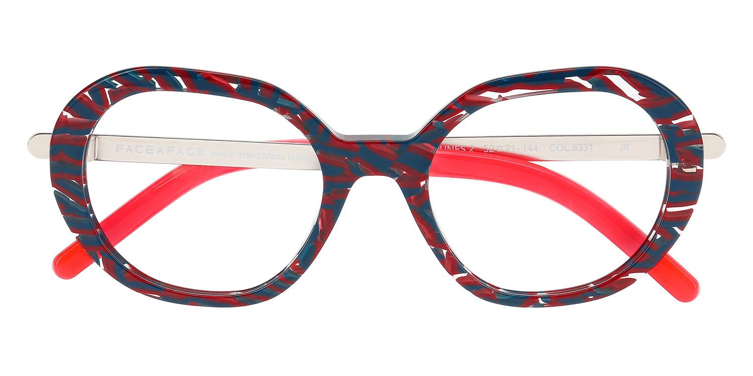 Face A Face® DUNES 2 FAF DUNES 2 8331 53 - Burgundy Maze (8331) Eyeglasses
