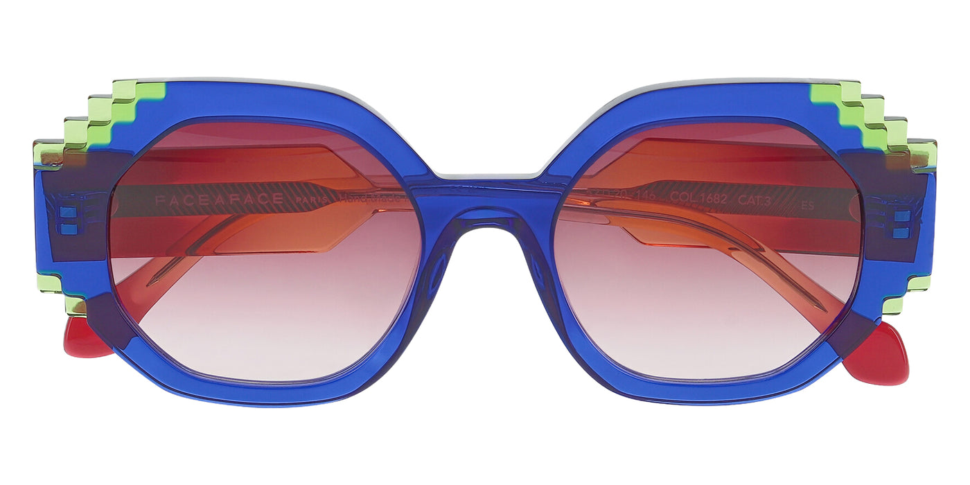 Face a Face® FIZZ 1 Sunglasses - 1682 - ULTRA BLUE TRANSPARENT