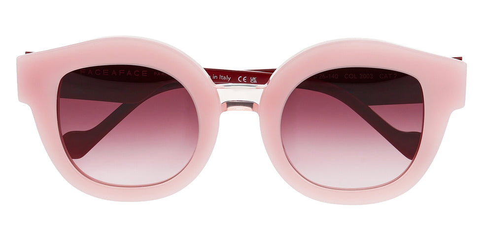Face a Face® FLOW 1 Sunglasses - 3003 - OPAQUE CLEAR PINK