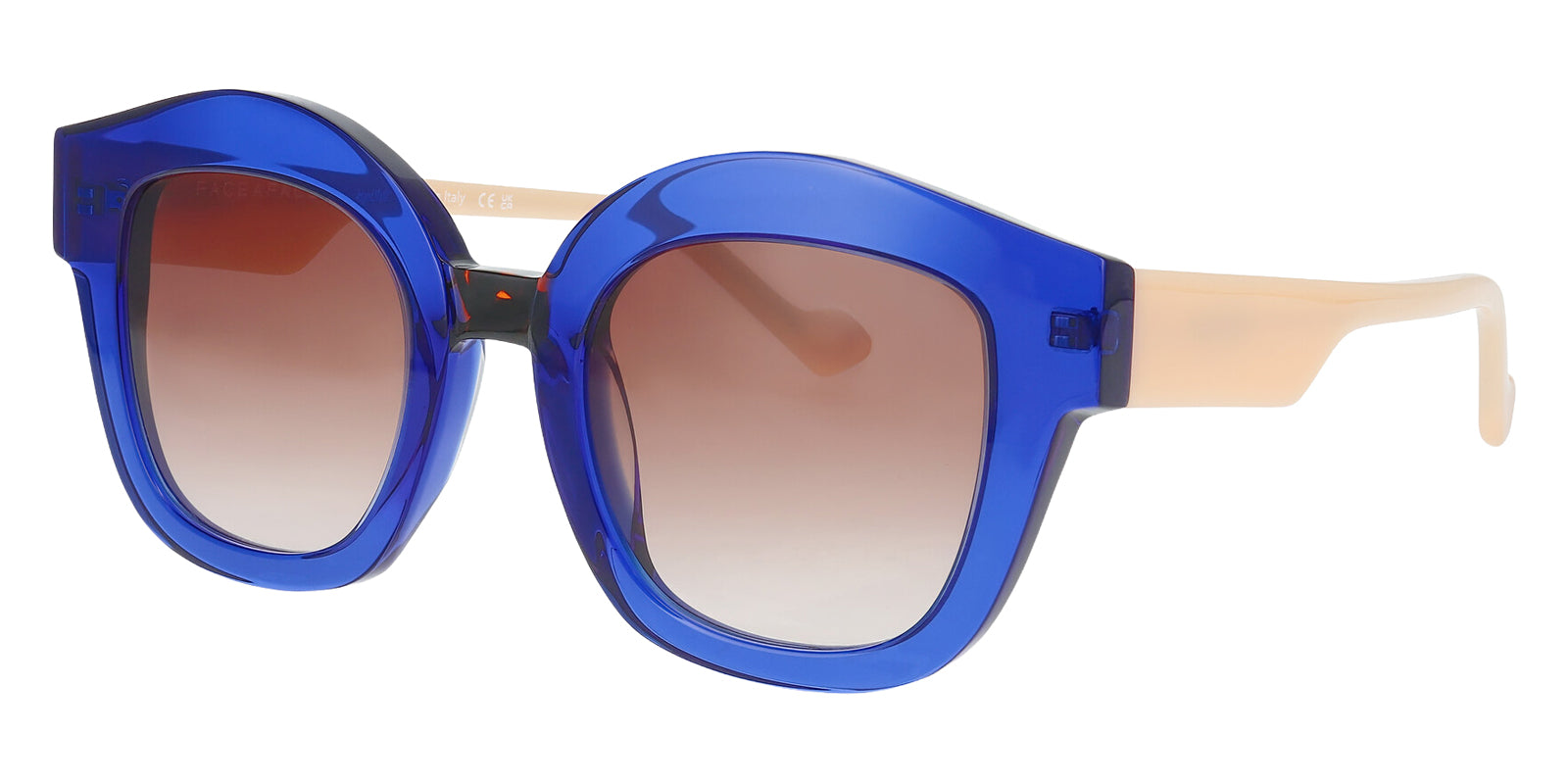 Face a Face® FLOW 2 Sunglasses - 1682 - ULTRA BLUE TRANSPARENT