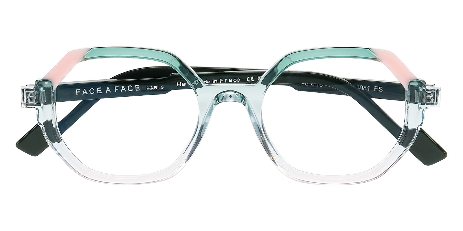 Face a Face® FOREST 1 FAF FOREST 1 1081 48 - Crystal Green Rose Eyeglasses