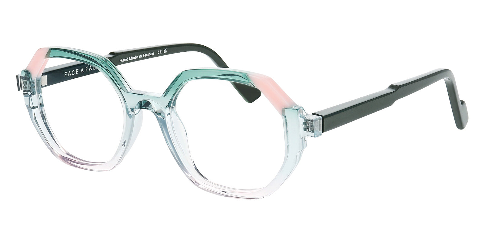 Face a Face® FOREST 1 FAF FOREST 1 1081 48 - Crystal Green Rose Eyeglasses