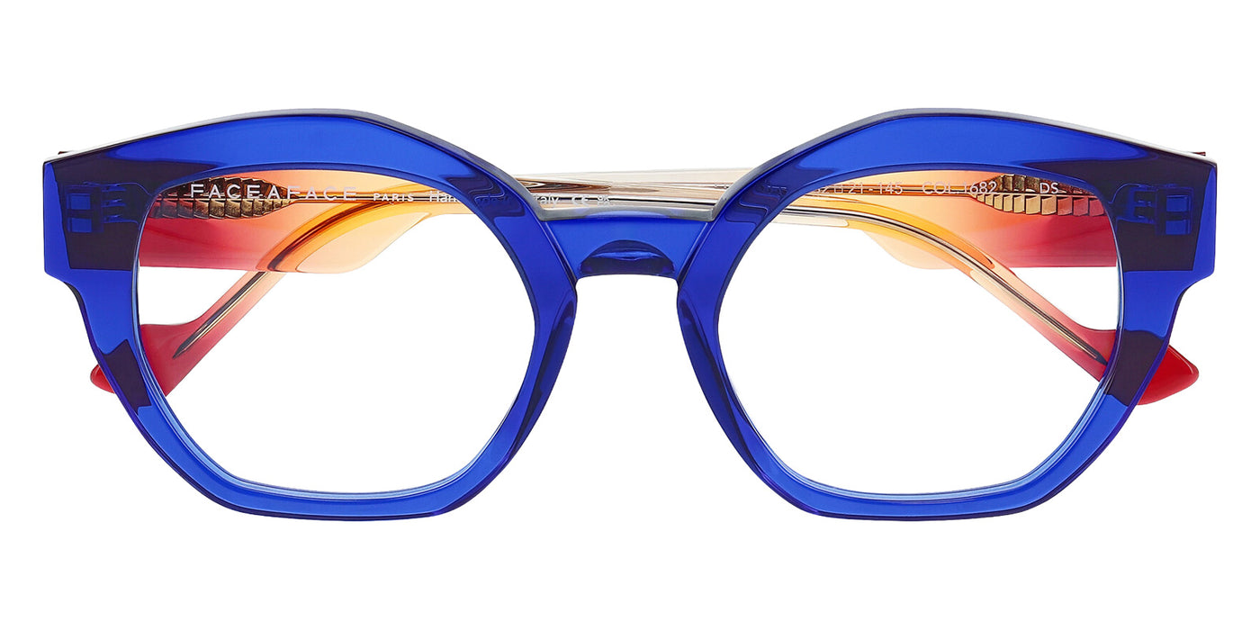 Face a Face® FRAMED 3 FAF FRAMED 3 1682 52 - Ultra Blue Transparent Eyeglasses