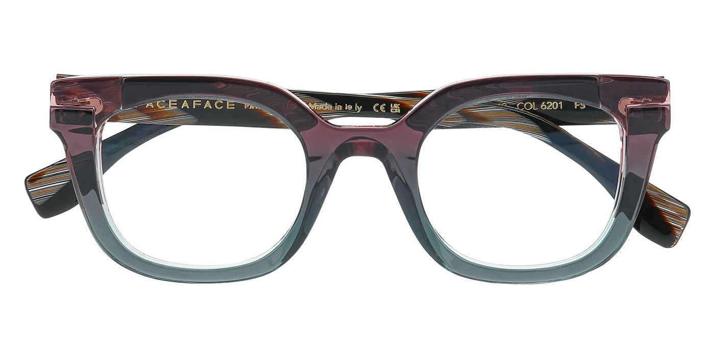 Face a Face® FRIDAY 1 FAF FRIDAY 1 6201 47 - Grey On Gradient Pink And Green 10+70 Eyeglasses