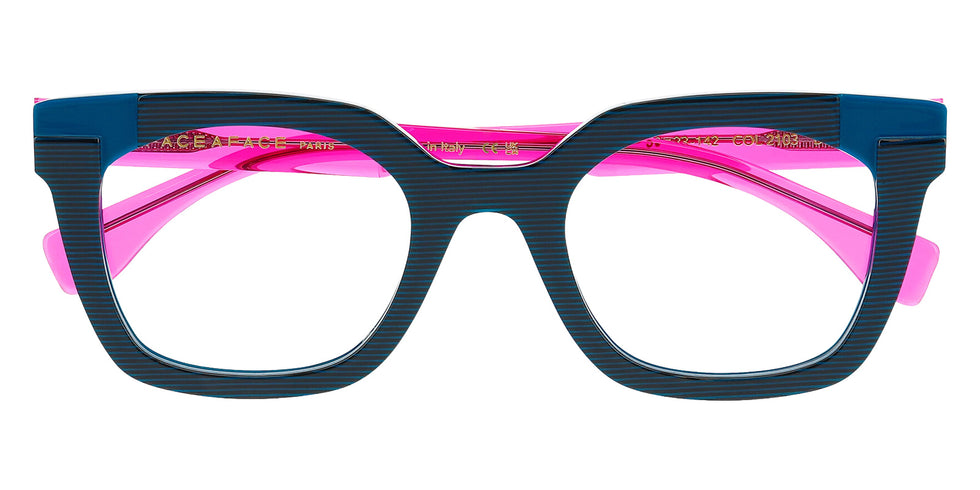 Face a Face® FRIDAY 2 FAF FRIDAY 2 2103 50 - Crystal/Stripes/ Prussian Blue Eyeglasses
