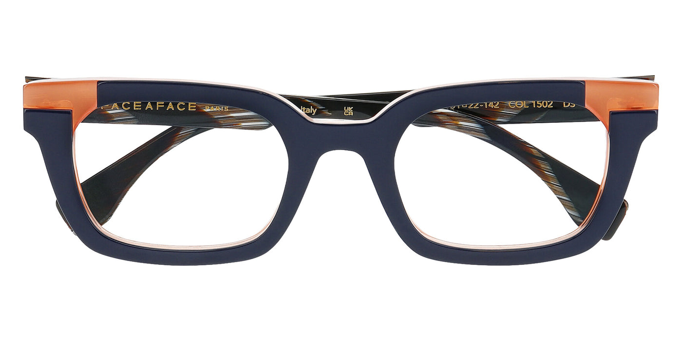 Face a Face® FRIDAY 3 FAF FRIDAY 3 1502 51 - Blue Purcpe Opaaque/Brown Eyeglasses