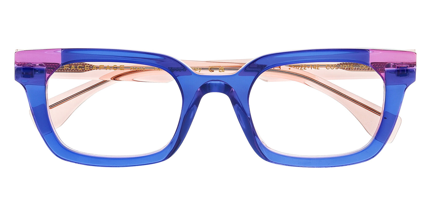 Face a Face® FRIDAY 3 FAF FRIDAY 3 1915 51 - Top Blue Violet Pink Transp Eyeglasses