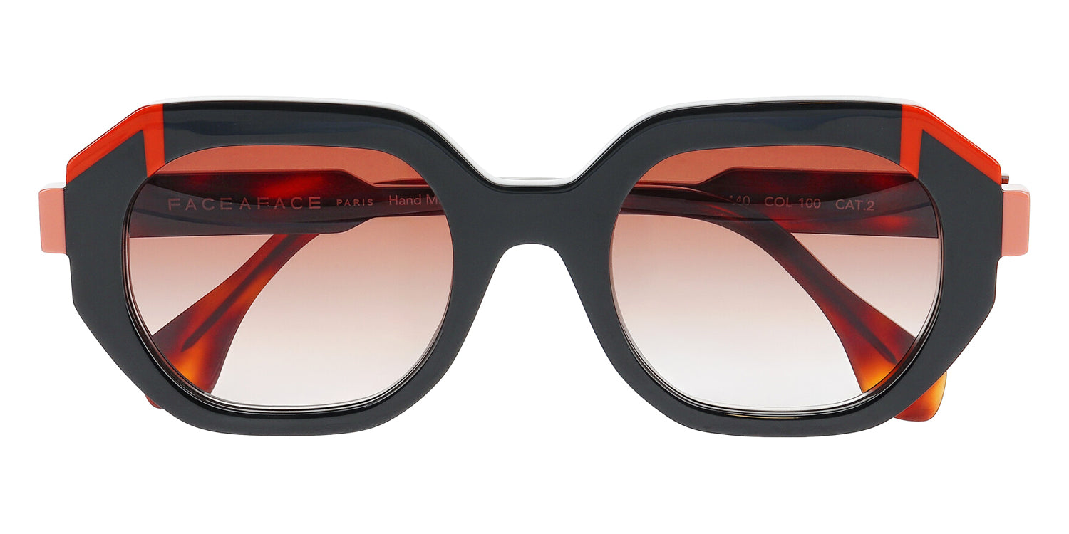 Face A Face® FUSED 1 FAF FUSED 1 0100 50 - Black (100) Sunglasses