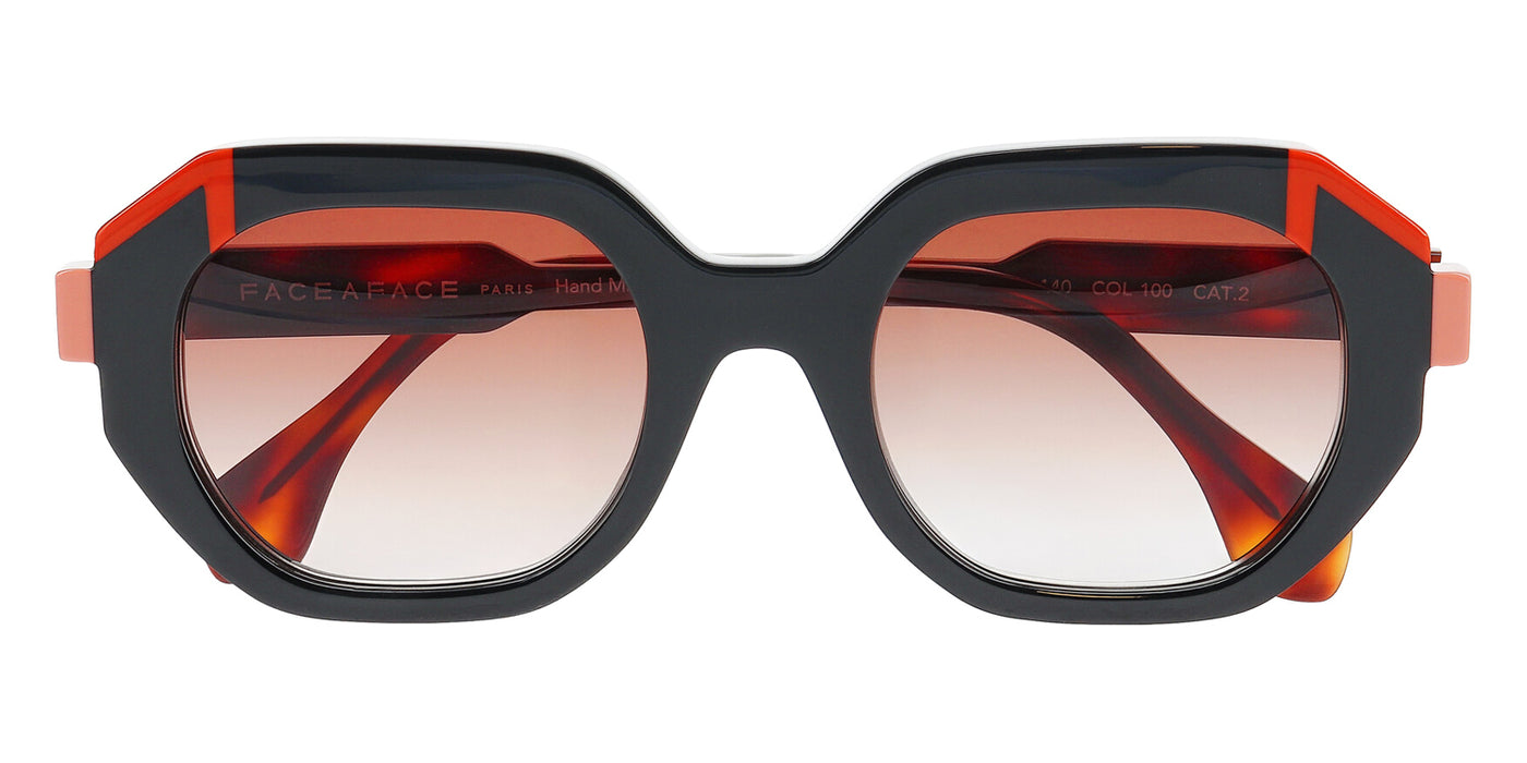 Face A Face® FUSED 1 FAF FUSED 1 0100 50 - Black (100) Sunglasses