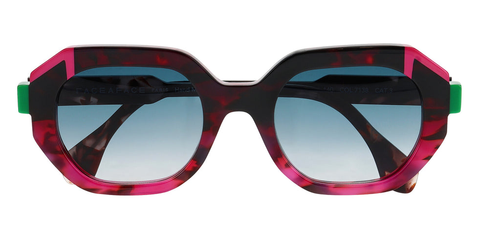 Face A Face® FUSED 1 FAF FUSED 1 7138 50 - Gradient Opale Pink Tortoise Crystal (7138) Sunglasses