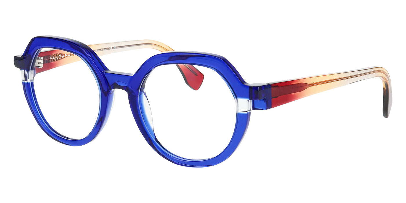 Face a Face® FUTUR 1 FAF FUTUR 1 1682 49 - Ultra Blue Transparent  Eyeglasses