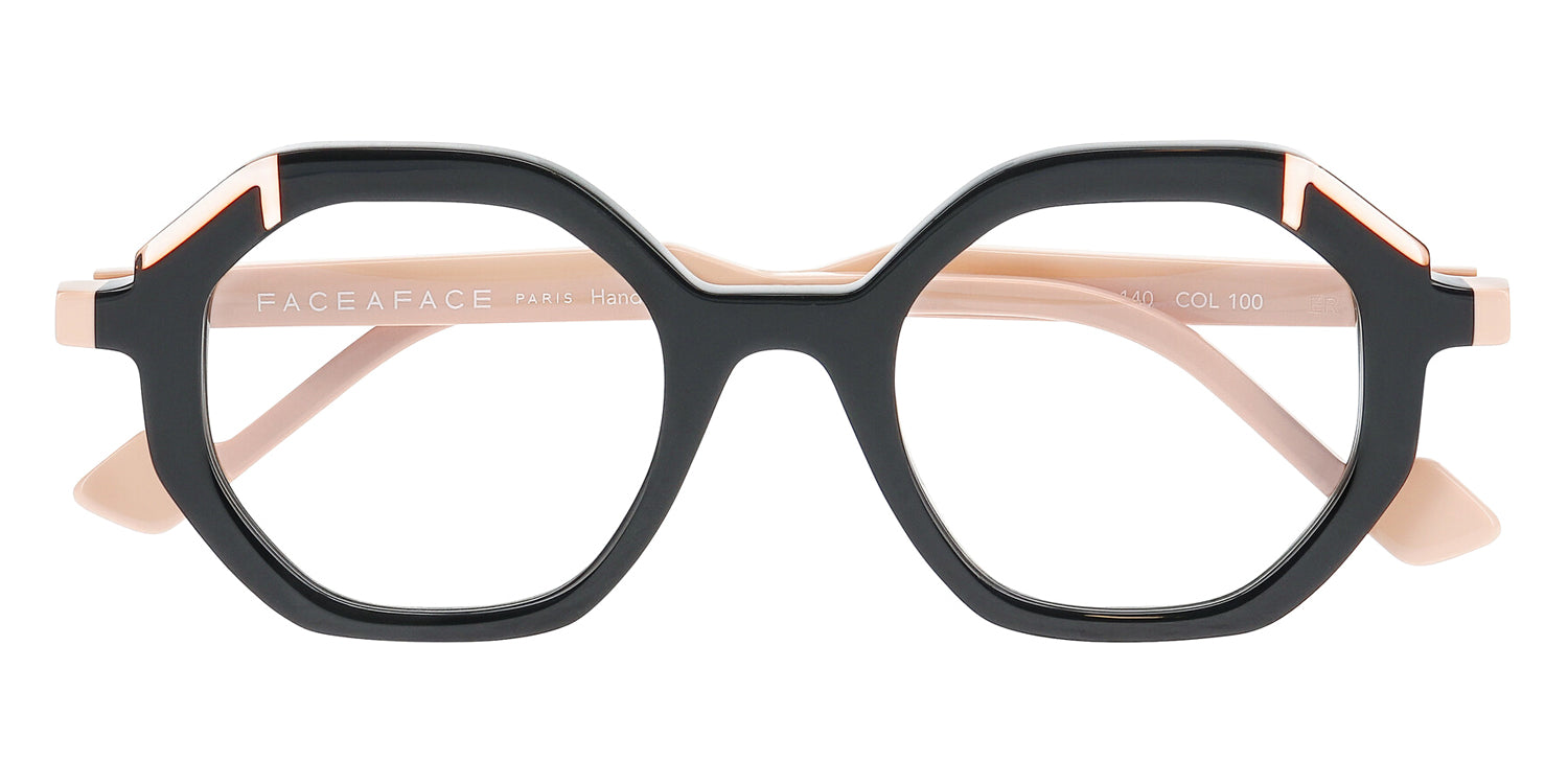 Face A Face® GLIMPS 1 FAF GLIMPS 1 0100 46 - Black (100) Eyeglasses