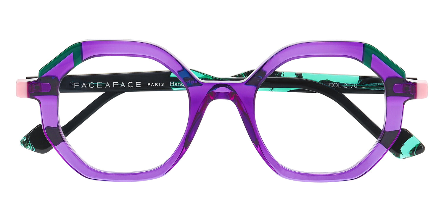 Face A Face® GLIMPS 1 FAF GLIMPS 1 2170 46 - Violet Light Transparent (2170) Eyeglasses