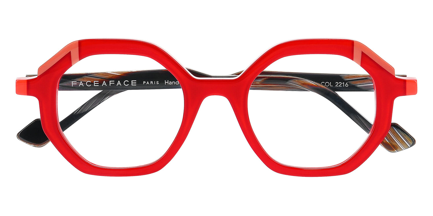 Face A Face® GLIMPS 1 FAF GLIMPS 1 2216 46 - Red Transparent/ Flash Red (2216) Eyeglasses