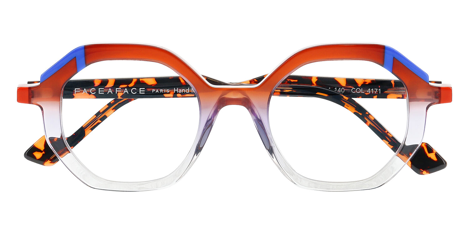 Face A Face® GLIMPS 1 FAF GLIMPS 1 4171 46 - Gradient Brown Lilac Grey (4171) Eyeglasses