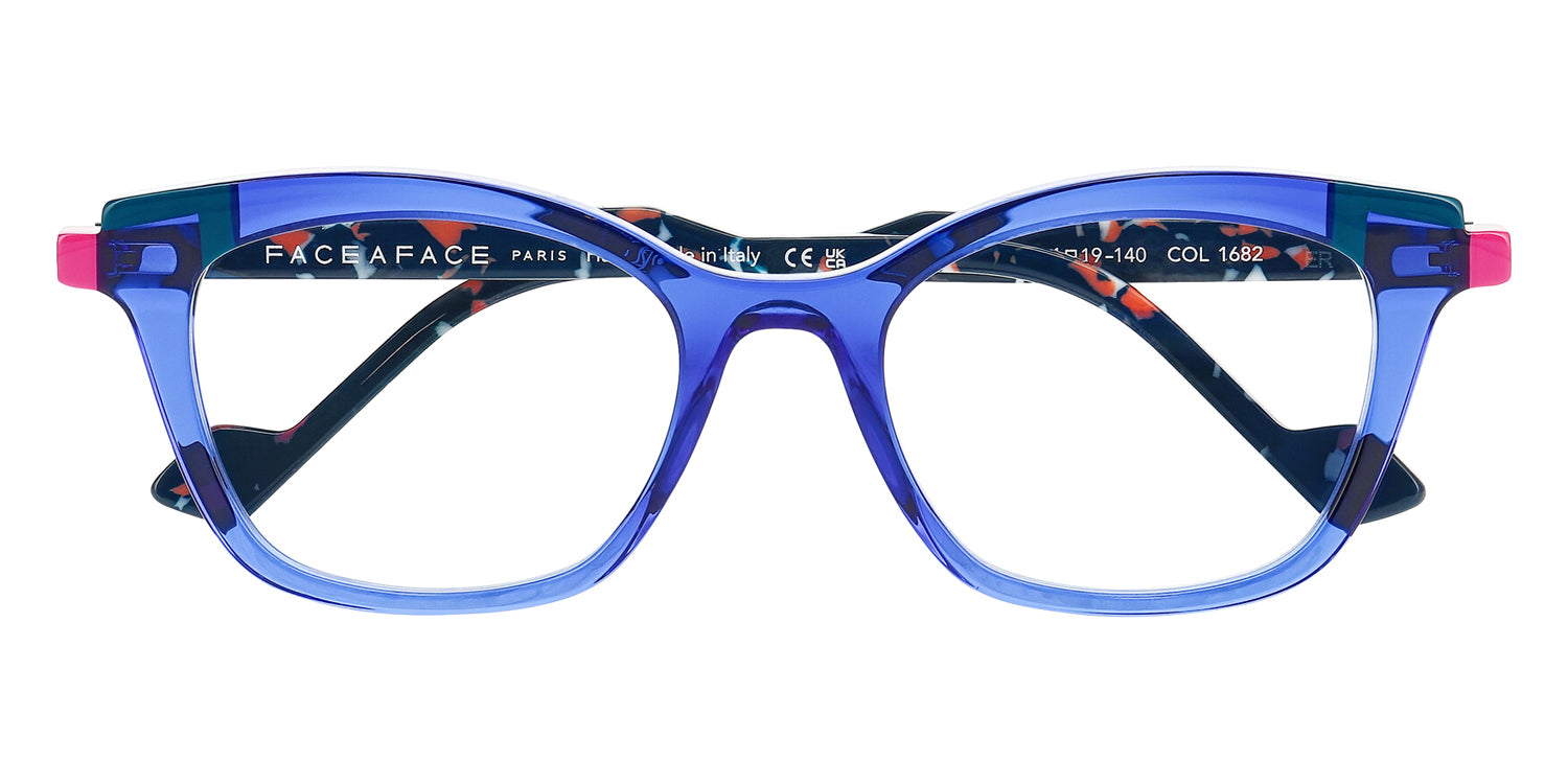 Face A Face® GLIMPS 3 FAF GLIMPS 3 1682 51 - Ultra Blue Transparent (1682) Eyeglasses