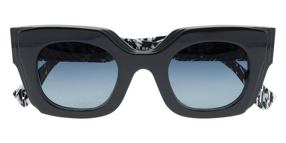 Face A Face® GLITCH 1 FAF GLITCH 1 0100 46 - Black (100) Sunglasses