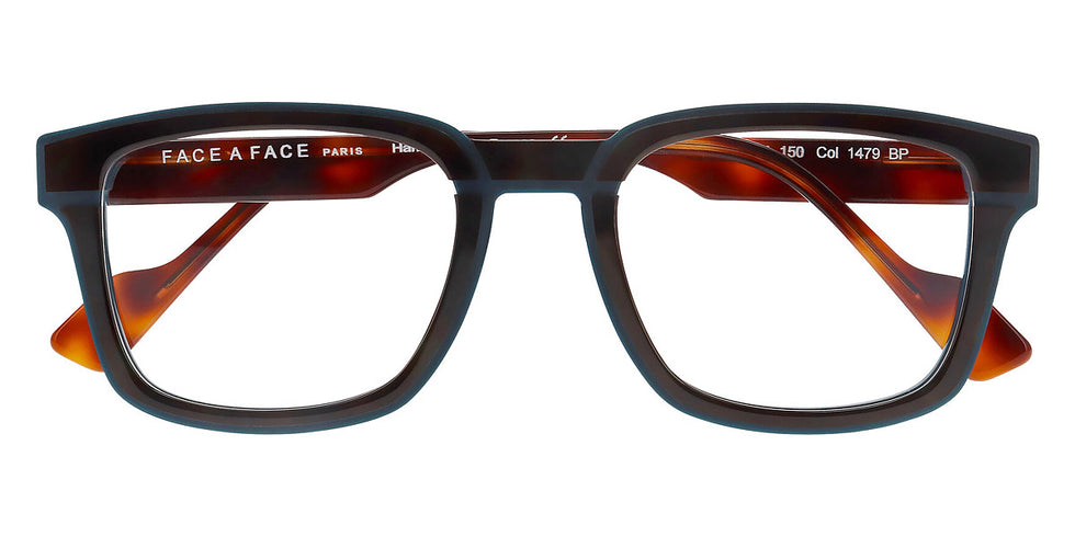 Face A Face® GORDON 1 FAF GORDON 1 1479 51 - Tortoise Orange/Blue Petrol Opque (1479) Eyeglasses