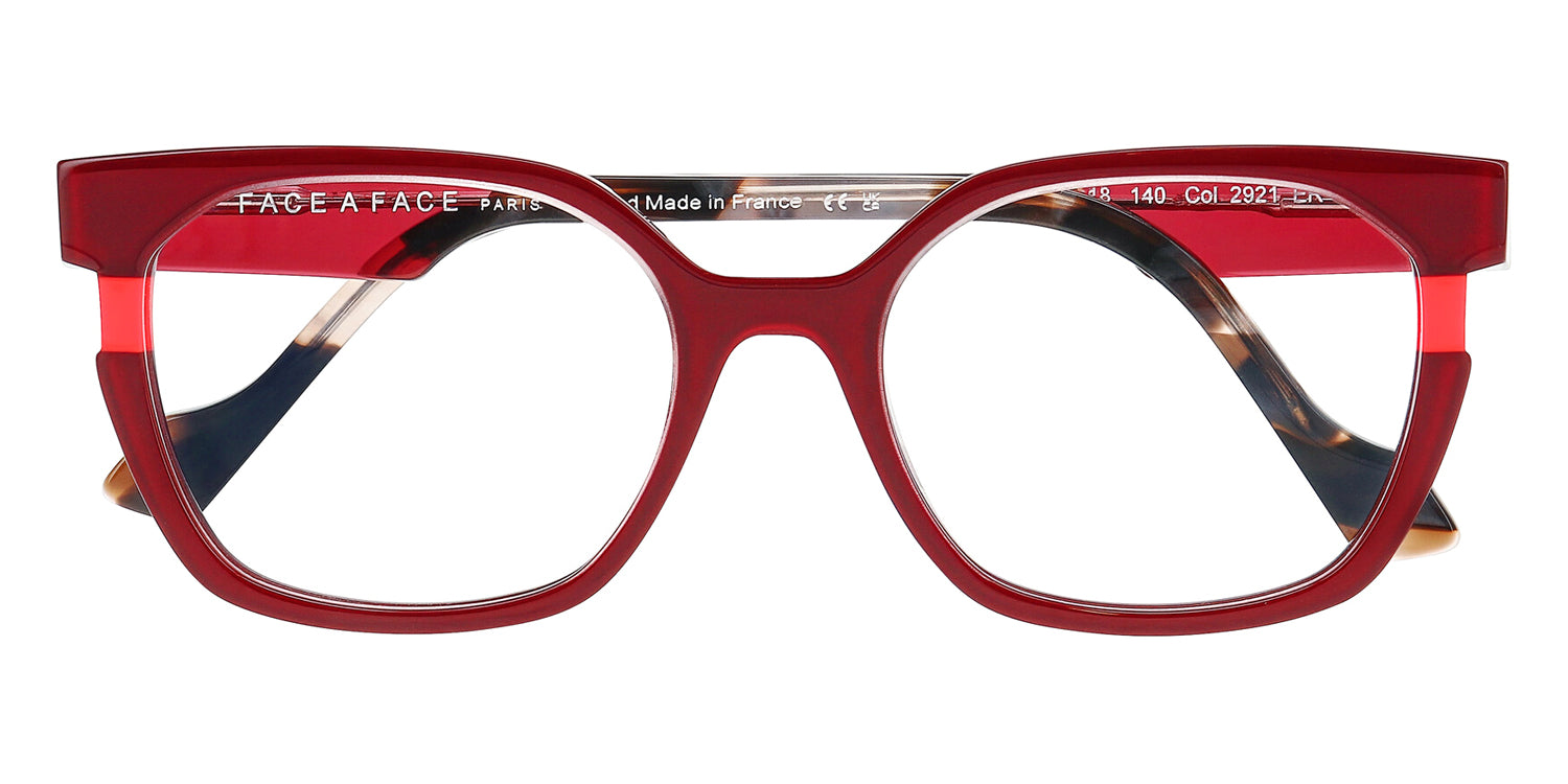 Face A Face® HAORI 3 FAF HAORI 3 2921 52 - Bordeau Crystal Top (2921) Eyeglasses