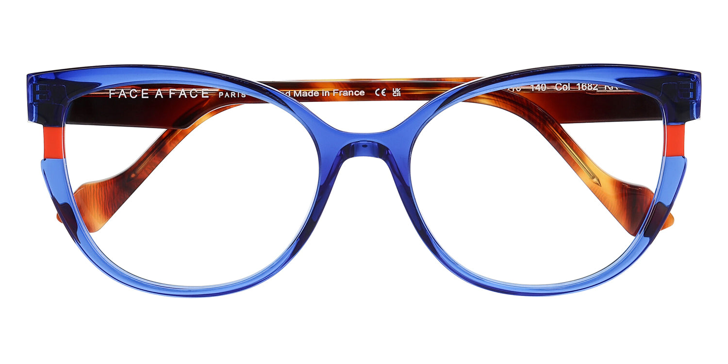 Face A Face® HAORI 4 FAF HAORI 4 1682 55 - Ultra Blue Transparent (1682) Eyeglasses