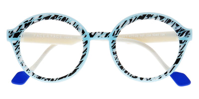 Face A Face® HOLLOW 1 FAF HOLLOW 1 5040 47 - Mozaique Black and White/New Milk Blue (5040) Eyeglasses