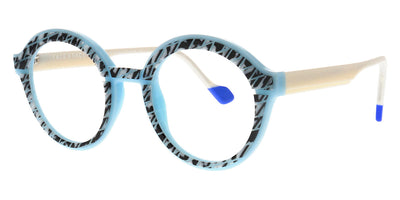 Face A Face® HOLLOW 1 FAF HOLLOW 1 5040 47 - Mozaique Black and White/New Milk Blue (5040) Eyeglasses