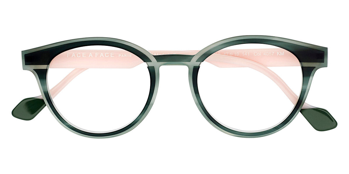 Face A Face® HOLLOW 3 FAF HOLLOW 3 4057 47 - Tortoise Green IrisГ© (4057) Eyeglasses