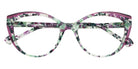 Face A Face® JADDE 1 FAF JADDE 1 3055 53 - Violet-Green Flower (3055) Eyeglasses