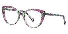 Face A Face® JADDE 1 FAF JADDE 1 3055 53 - Violet-Green Flower (3055) Eyeglasses