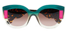 Face A Face® KAKEMO 2 FAF KAKEMO 2 4174 49 - Gradient Green Smoked Glass (4174) Sunglasses