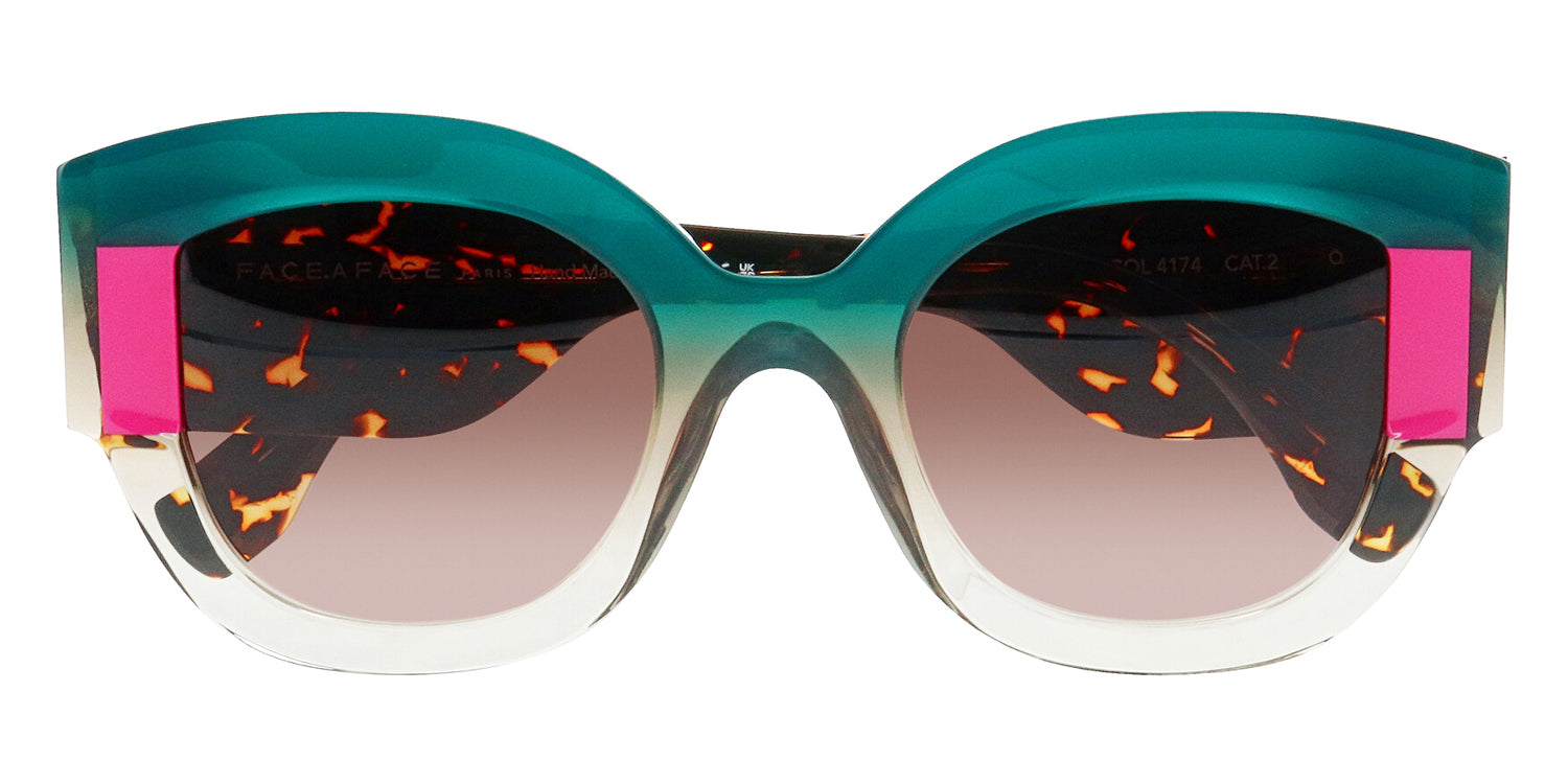 Face A Face® KAKEMO 2 FAF KAKEMO 2 4174 49 - Gradient Green Smoked Glass (4174) Sunglasses
