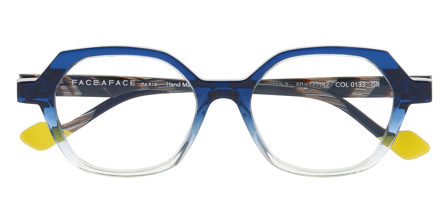 Face A Face® KANJI 3 FAF KANJI 3 0133 50 - Blue Cobalt Gradient (133) Eyeglasses