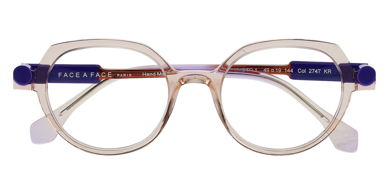 Face A Face® KYOTO 1 FAF KYOTO 1 8256 48 - Pink Beige Crystal (2747) Eyeglasses