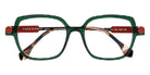 Face A Face® KYOTO 3 FAF KYOTO 3 1107 53 - Transparent Striped Dark Green (1107) Eyeglasses