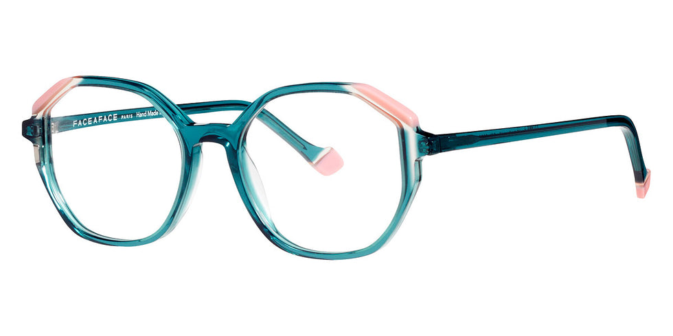 Face A Face® MAZES 2 FAF MAZES 2 3207 49 - Gray Blue Petrol Transparent (3207) Eyeglasses