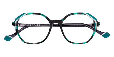 Face A Face® MAZES 2 FAF MAZES 2 6154 49 - Black Turquoise Granite (6154) Eyeglasses