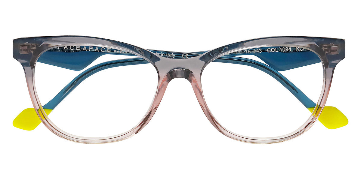 Y2K Face a Face Paris AXESS 5 col 621 Skinny Rainbow Striped Eyeglasses France TINGE 2 | Face a Face | Designer Face a Face eyewear  main image 4